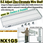 Zinc E-Z Adjust Wire Shelves / NX1GS