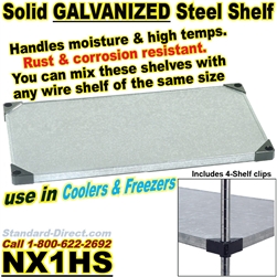 Galvanized Solid Shelves / NX1HS