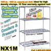 Zinc Dunnage Shelving, 4-Shelf units / NX1M