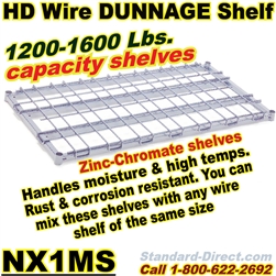 Zinc Chromate Dunnage Wire Shelves / NX1MS