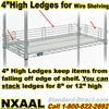 4" Ledges for Wire Shelving / NXAAL