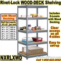 RIVET SHELVING Wood-Decking / NXRLXWD