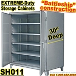 (15)  Extreme Duty Steel 30 inch deep Storage Cabinets / SH011