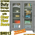 (25)  Extreme Duty Clear View Door Storage Cabinets / SH013