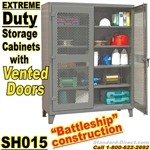 (35)  Extreme Duty Vented Door Storage Cabinets / SH015