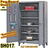 Extreme Duty Pegboard-Door Storage Cabinets / SH017