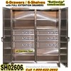 6-Drawer-Stainless Steel Double-Shift Storage Cabinet-SH02606