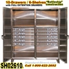 10-Drawer Stainless Steel Double-Shift-Cabinet-SH02610