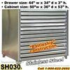 Extreme Duty Stainless Steel Flat File Cabinets / SH030, Extreme Duty Painted Flat File Cabinets / SH030