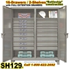 Extreme Duty 16-Drawer Steel Storage Cabinet / SH129