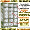 17 BIN STEEL SHELVING / TBBINC