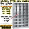 32 BIN STEEL SHELVING / TBBINR