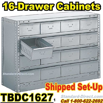 16 Drawer Industrial Parts Cabinets / TBDC1627