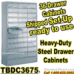 36 Drawer Industrial Parts Cabinets / TBDC3675