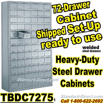 72 Drawer Industrial Parts Cabinets / TBDC7275