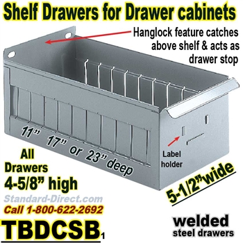 Steel Shelf Drawers and Dividers / TBDCSB