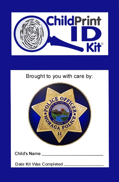 100 Custom ChildPrint ID Kits, Moraga Police Department