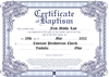 Baptismal Certificate