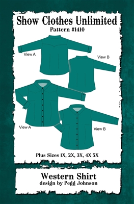 Button front shirt, snap front shirt, cowboy shirt, ranch riding,  shirt with yokes, western shirt,  cutting, reining,  english shirt,Show Clothes Unlimited, Pegg Johnson, Show Clothes Unlimited patterns, Show Clothes Unlimited Equestrian Wear patterns