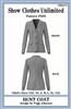 Hunt Seat Jacket pattern, Hunt Seat Coat pattern, English show coat, English jacket, child sizing, child's show coat, child's hunt coat, Show Clothes Unlimited, Show Clothes Unlimited patterns, Show Clothes Unlimited Equestrian Wear patterns