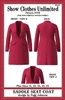 Saddle Set Jacket, Saddle Seat Coat, Saddle Seat, English show coat, English jacket, Show Clothes Unlimited, Pegg Johnson, Show Clothes Unlimited patterns, Show Clothes Unlimited Equestrian Wear patterns, saddleseat