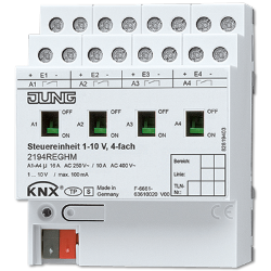 Control unit 1 â€“ 10 V, 4-gang