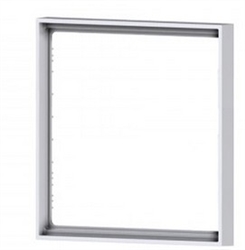 Square plastic frame Flank Ice White