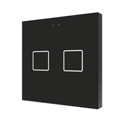 Flat 2 v2. Capacitive push button with temperature probe - Anthracite