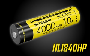 Nitecore NL1840HP 4000mAh Rechargeable 18650 Battery