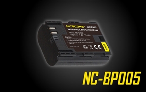 NITECORE NC-BP005 Camera Battery Compatible Canon LP-E6N