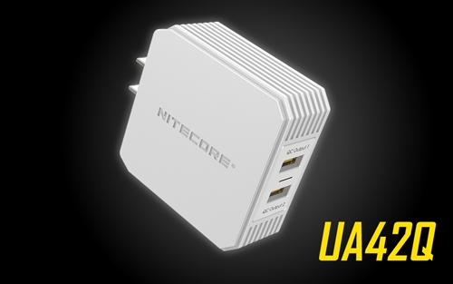 NITECORE UA42Q 2-Port Quick-Charge USB 2.0 & 3.0 Adapter