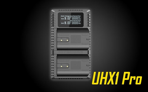 Nitecore UHX1 Pro Dual Slot USB Battery Charger for Hasselblad X System Batteries
