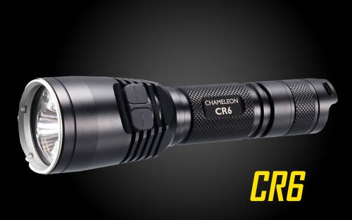 Nitecore CR6 440 Lumens White & Red Dual Beam LED Hunting Flashlight w/ RGB Color Lights