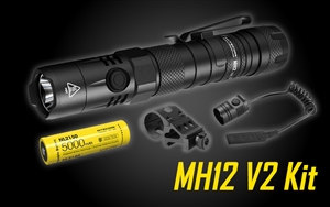 NITECORE MH12 v2 1200 Lumen USB-C Rechargeable Flashlight with 5000mAh Battery