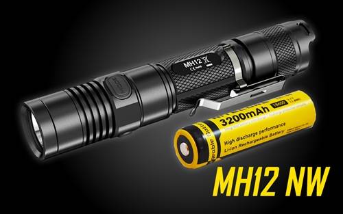 Nitecore MH12 Neutral White 1000 Lumens USB Rechargeable LED Flashlight