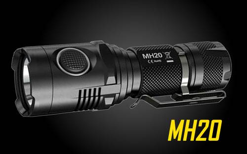Nitecore MH20 the Smallest Lightest Rechargeable LED Flashlight-1000 Lumen