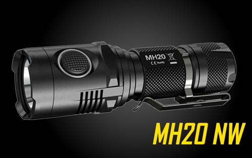 Nitecore MH20 the Smallest Lightest Rechargeable LED Flashlight neutral white-1000 Lumen