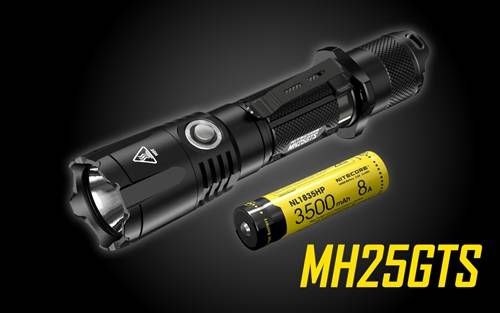 NITECORE MH25GTS 1800 Lumen Rechargeable Tactical Flashlight