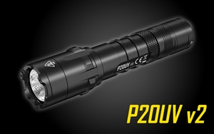 NITECORE P20UV V2 1000 Lumen Long Throw Tactical Flashlight with Custom Moulded Holster