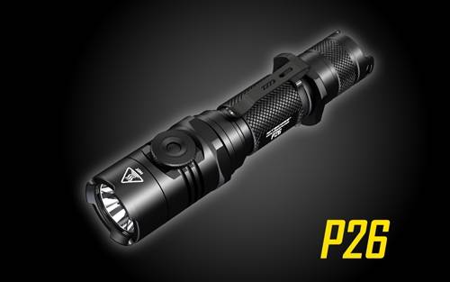 NITECORE P26 Infinitely Variable Brightness Rotary Switch 1000 Lumen Tactical Flashlight