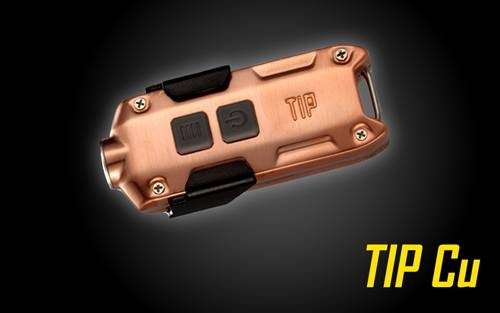 NITECORE TIP 2017 360 Lumen Rechargeable Keychain Flashlight (Copper)