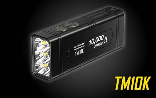 NITECORE TM10K Tiny Monster 10,000 Lumen Burst Rechargeable Flashlight