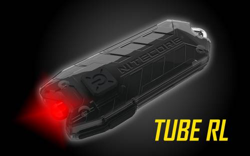 Nitecore Tube RL USB Rechargeable Red LED Keychain Light