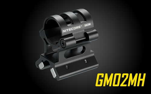 NITECORE GM02MH 1" Magnetic Barrel Gun Mount for SRT7GT, P12, P12GTS, MH40GTR, MH10 v2, MH12 v2, MH12GT, New P30, New P12, P10 v2, P20 v2,