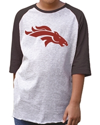 Craig Maroon Logo on 3/4 Sleeve T-Shirt
