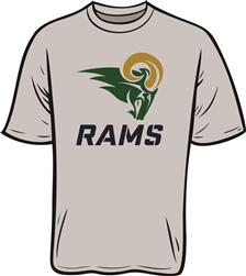 Pharr Rams Design on Short Sleeve Moisture Wicking T-Shirt