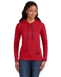 Ladies' Lightweight Long-Sleeve Hooded T-Shirt