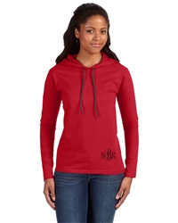 Ladies' Lightweight Long-Sleeve Hooded T-Shirt