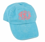 Monogrammed Washed Pigment Dyed Cap
