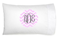 Personalized Pillowcase with 6" Printed Monogram